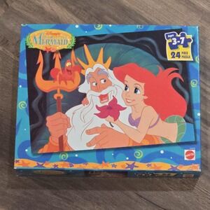 1997 Vintage Disney Little Mermaid 24 Pc‎ Puzzle Age 3-7 Factory Sealed Box New
